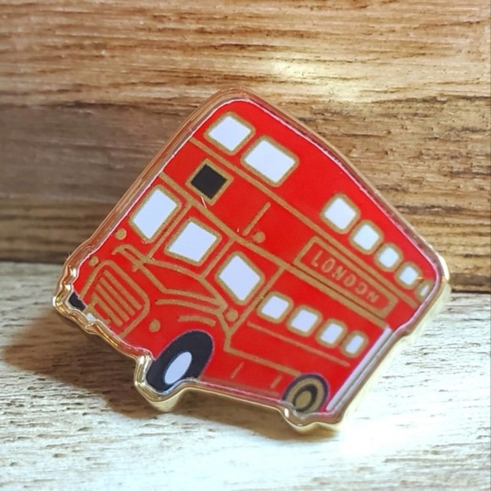 Burberry Double Decker Bus Pin